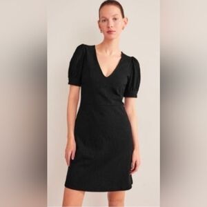 Boden Black Jersey Mini Dress
